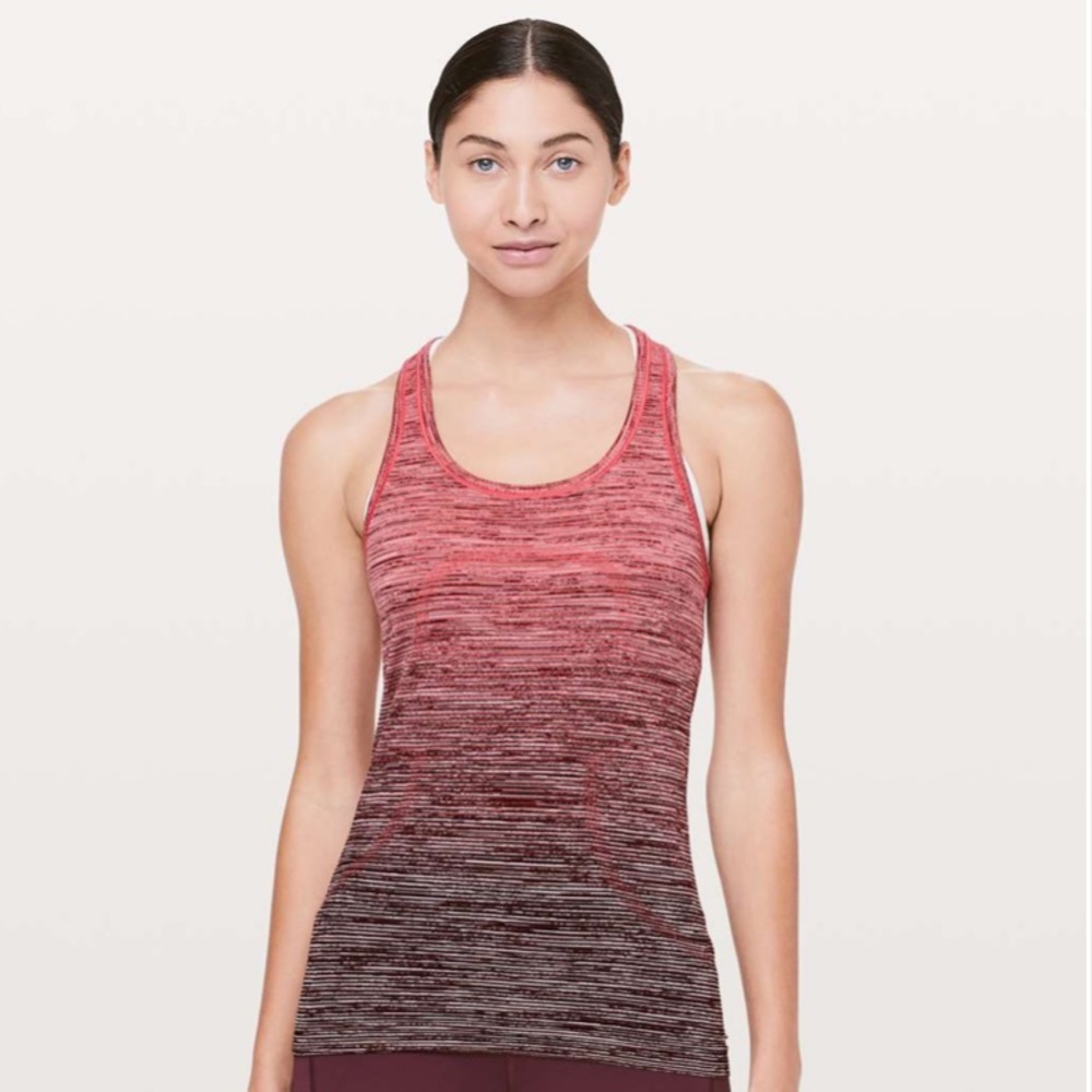 Lululemon Red Alert Ombré Swiftly Tech Racerback
